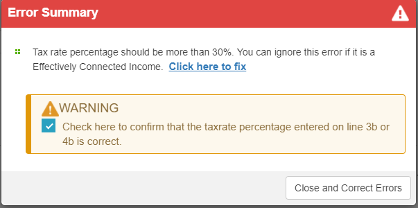 Confirm that your tax rate is lower than 30%